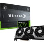 Scheda Video MSI Nvidia GeForce RTX 5070 Ti Ventus 3x OC 16GB GDDR7 Nero