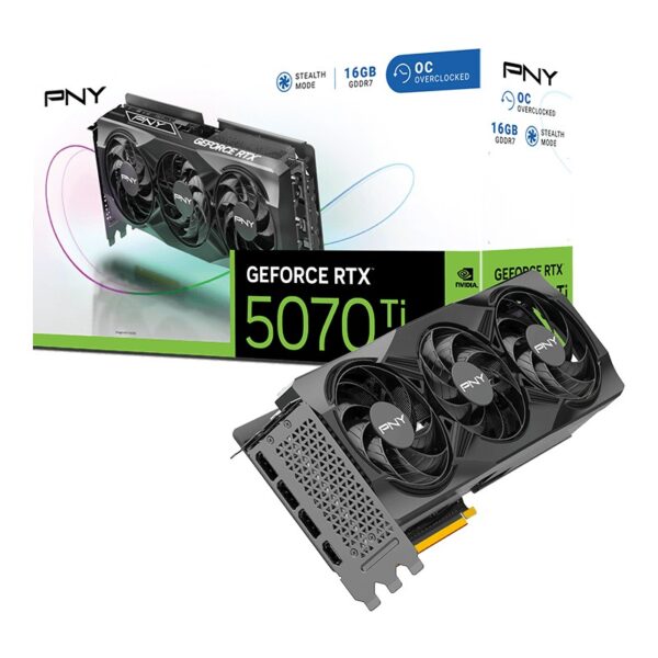 Scheda video PNY GeForce RTX 5070TI 16GB Gaming Overclocked Triple Fan