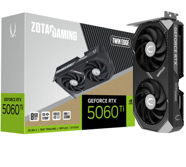 Scheda Video Zotac GAMING GeForce RTX 5060 Ti Twin Edge NVIDIA 8 GB GDDR7