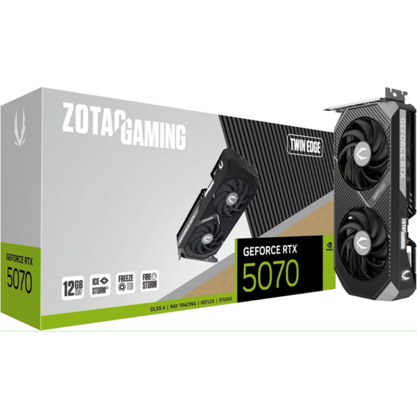 Scheda Video Zotac GAMING GeForce RTX 5070 Twin Edge NVIDIA 12 GB GDDR7