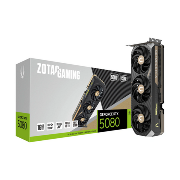 Scheda Video Zotac GAMING GeForce RTX 5080 SOLID CORE NVIDIA 16 GB GDDR7