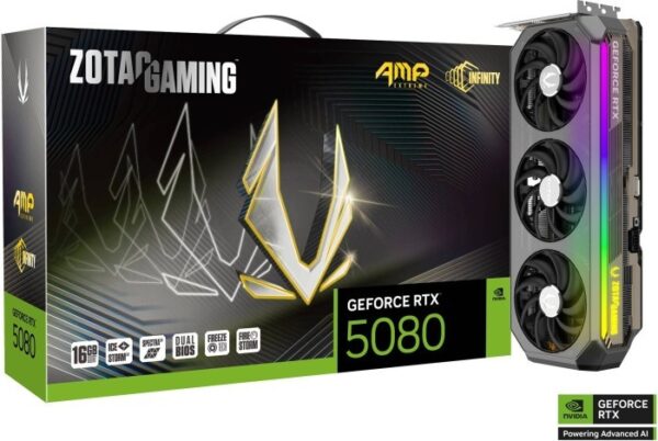 Scheda Video ZOTAC GAMING Nvidia GeForce RTX 5080 AMP Extreme INFINITY 16GB GDDR7