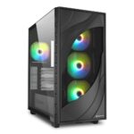 Case Sharkoon REBEL C80G RGB Midi Tower Nero