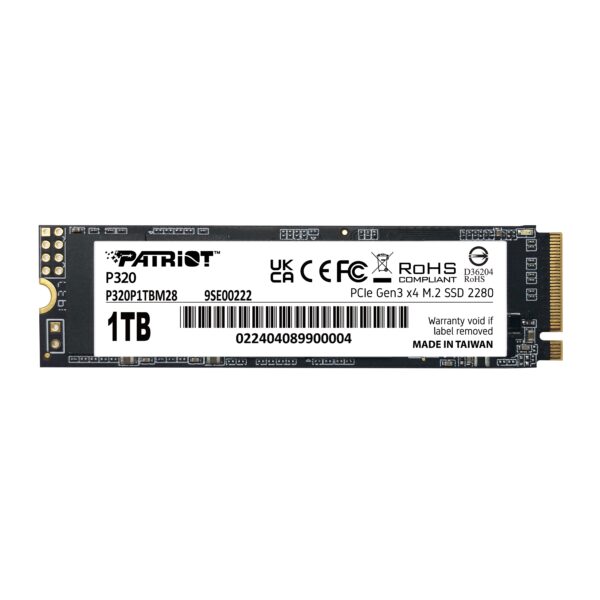 SSD Patriot Memory P320 1 TB M.2 PCI Express 3.0 NVMe