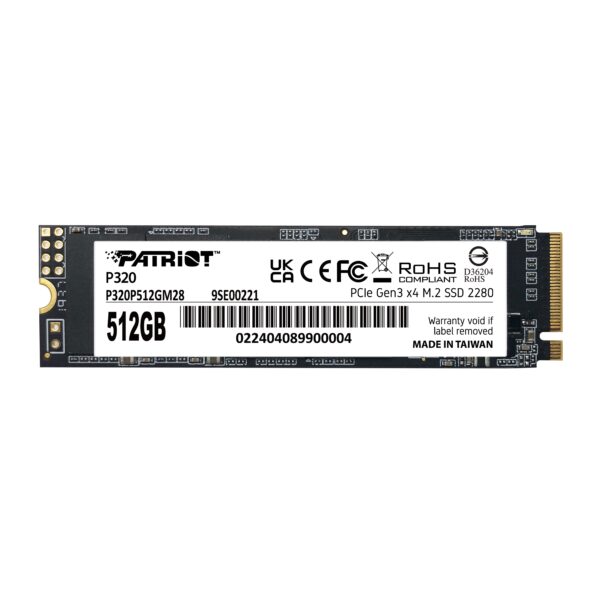 SSD Patriot Memory P320 512 GB M.2 PCI Express 3.0 NVMe