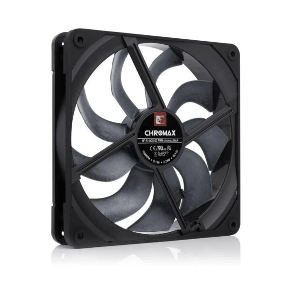 Ventola Noctua NF-A14X25 G2 chromax black 140mm PWM LCP Nero