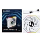 Ventola Lian Li UNI FAN TL Wireless LCD 120mm ARGB PWM Bianco