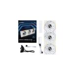 Ventola Lian Li UNI FAN TL Wireless LCD Lama Inversa 120mm ARGB PWM Kit Da 3 Bianco